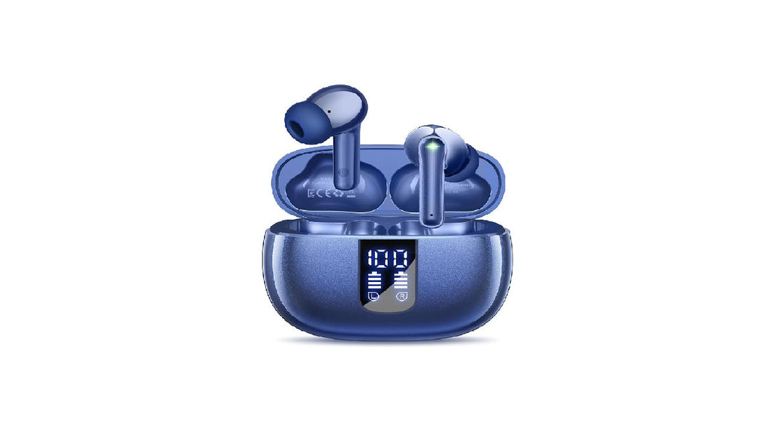 Bluetooth Wireless Earbuds w/5.3 Headphones/Built in Mic w/LED Display Charging Case