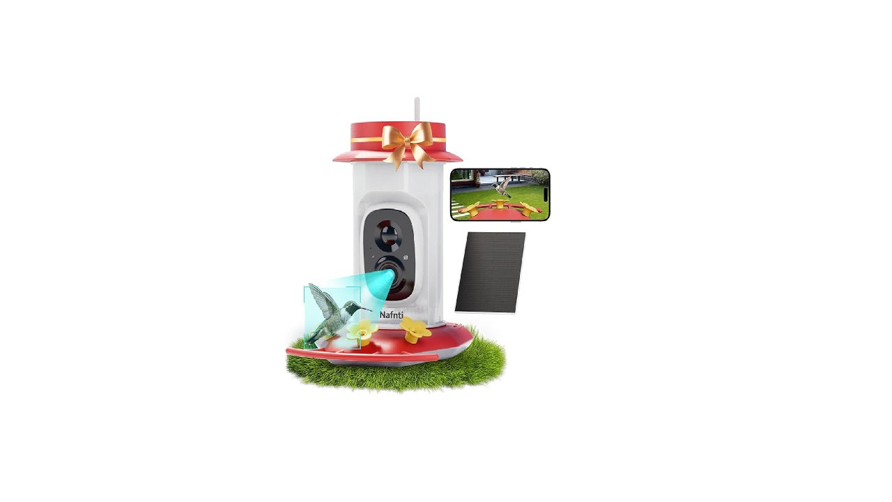Smart Hummingbird Feeder w/Solar Powered Camera
