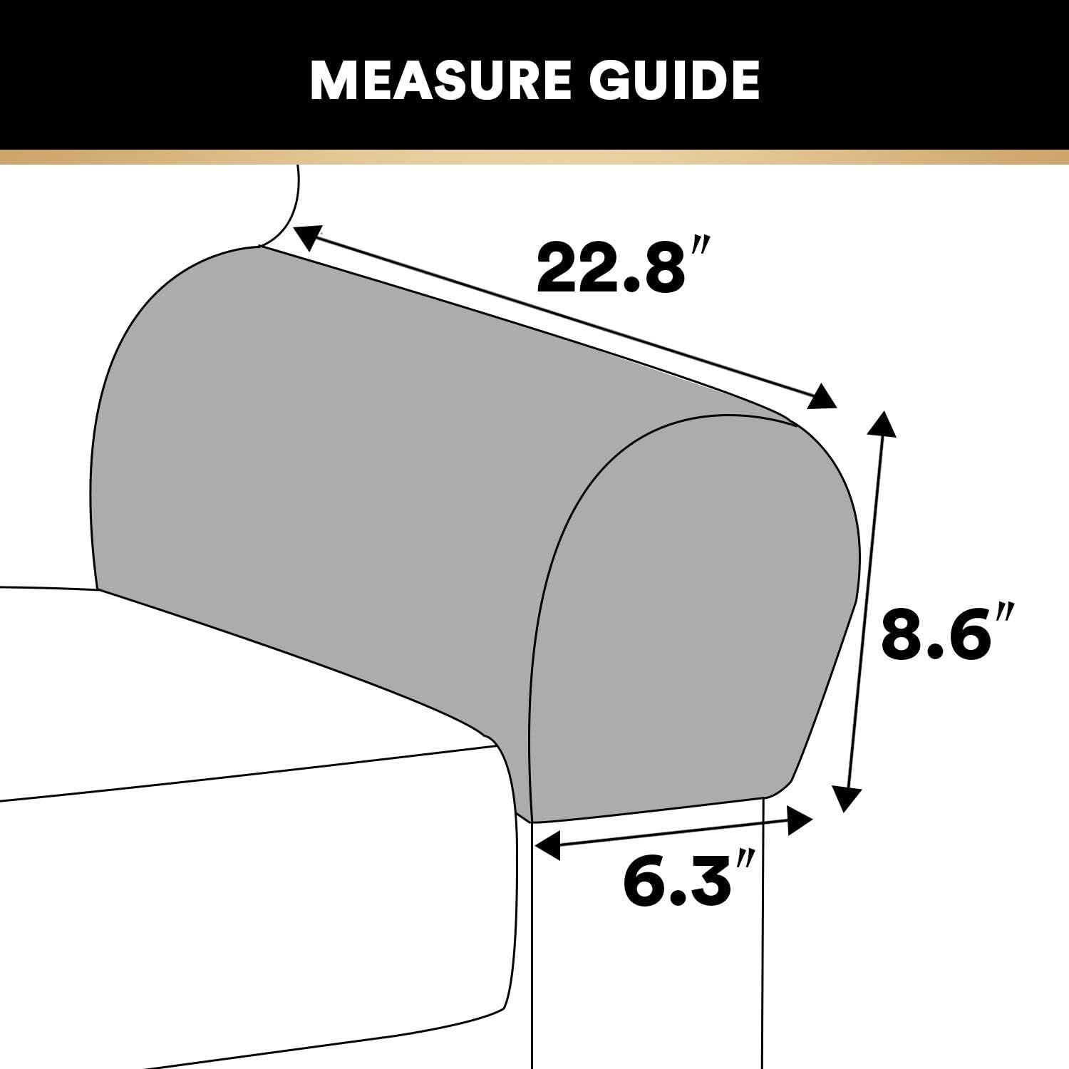 2 Pack Thick Velvet Stretch Armrest Covers for Chairs and Sofas - Non Slip, Grey