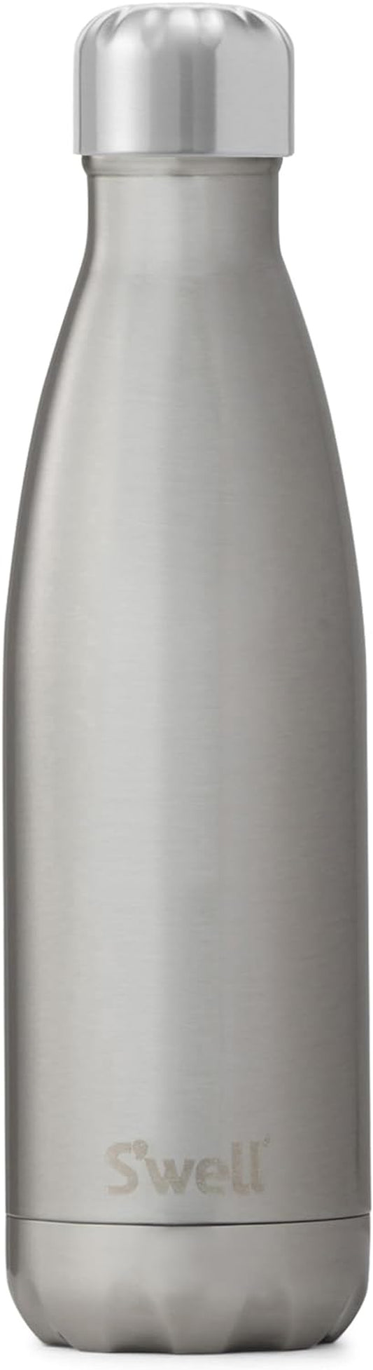 Stainless Steel Water Bottle - 17 Fl Oz - Silver Lining - Triple-Layered Vacuum-Insulated Containers Keeps Drinks Cold for 36 Hours and Hot for 18 - Bpa-Free - Perfect for the Go