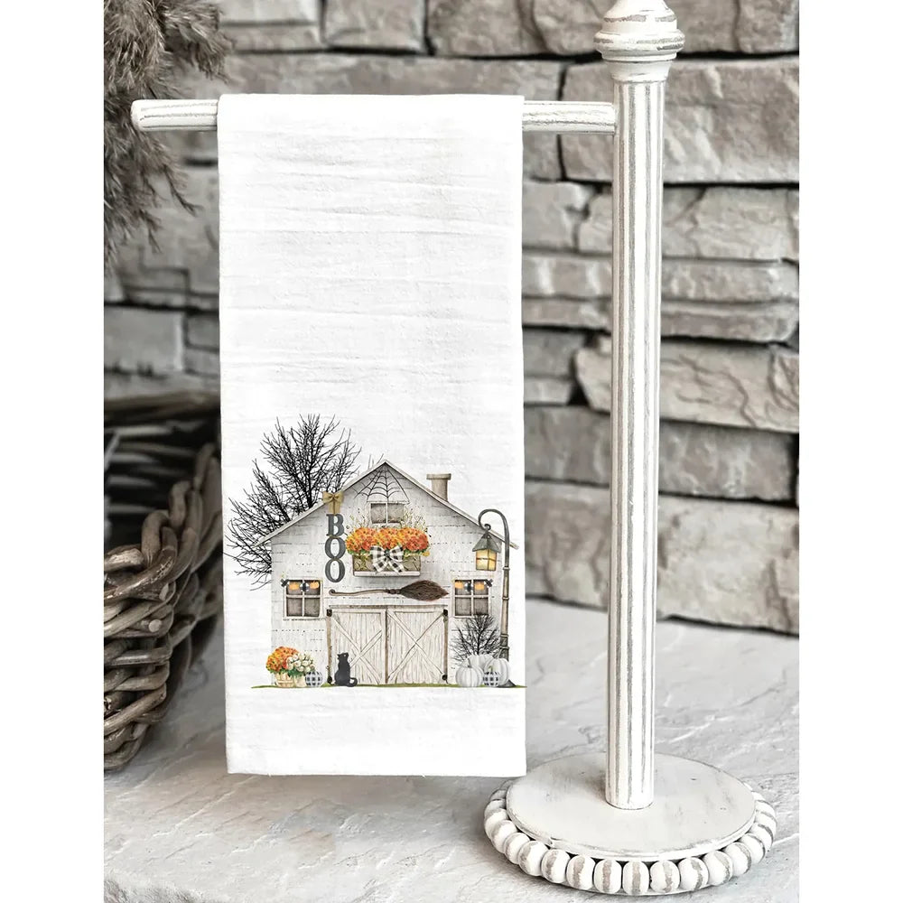 Halloween Barn Bath Hand Towel