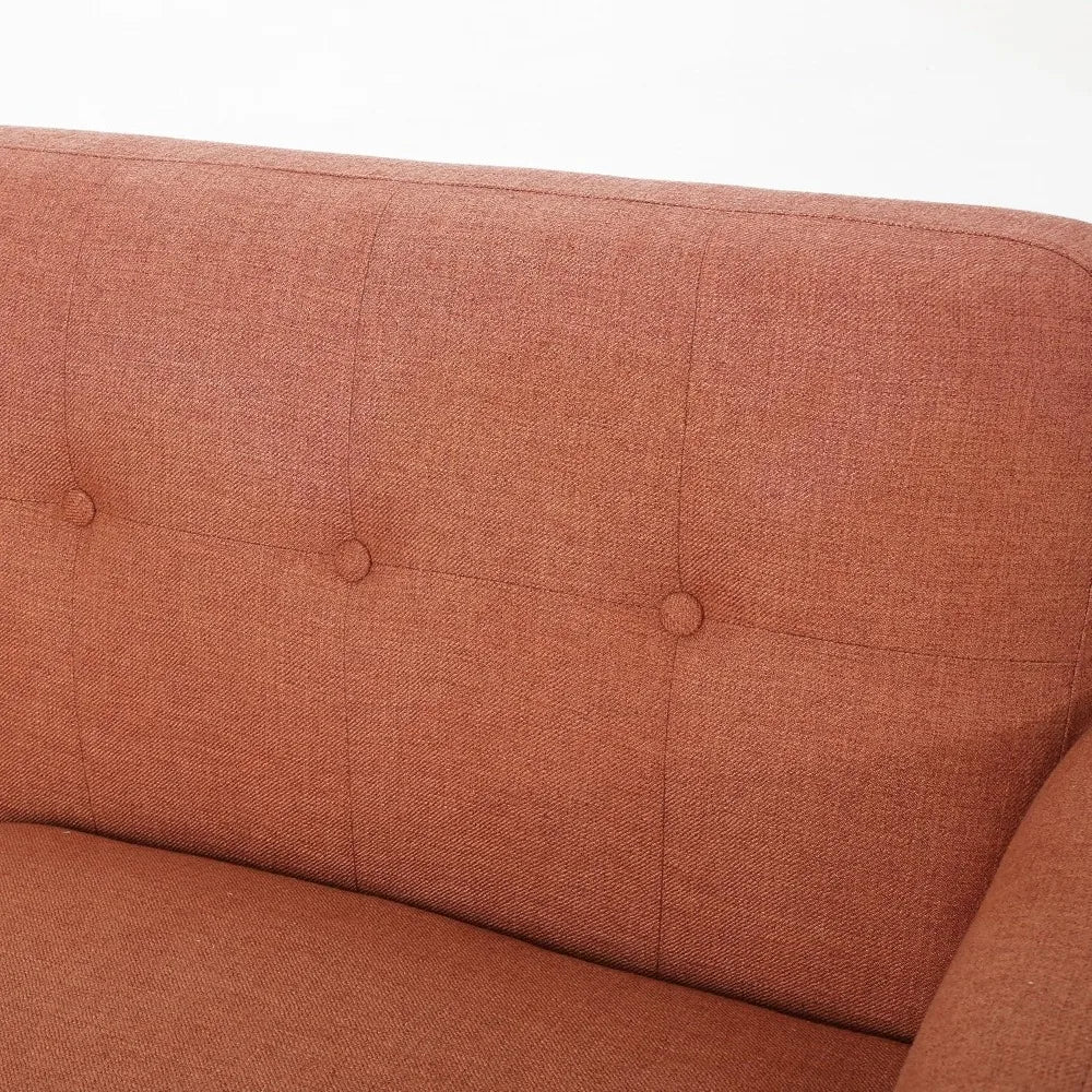 Josephine Mid-Century Modern Petite Fabric Sofa