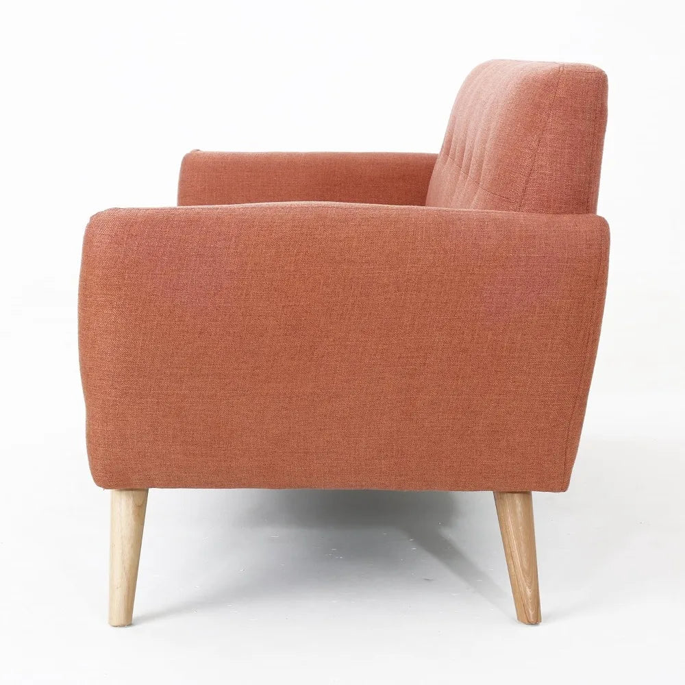 Josephine Mid-Century Modern Petite Fabric Sofa