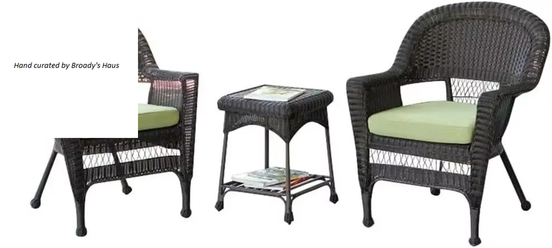 3 Piece Wicker Seating Set 