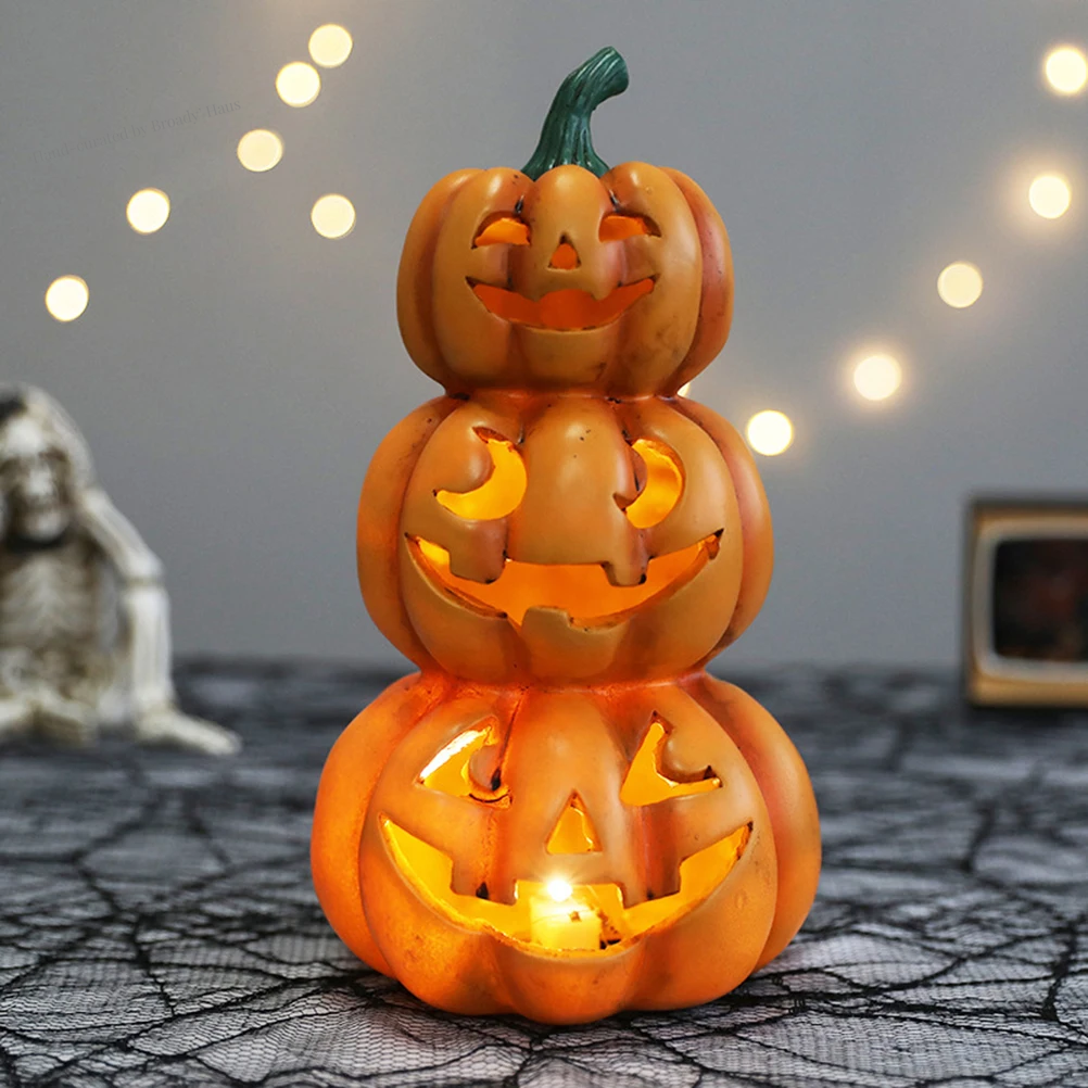 Halloween Light up Stacked Pumpkins 