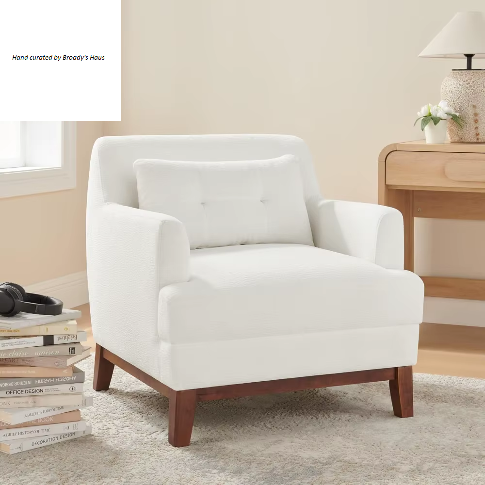 Modern Boucle Terry Upholstered Accent Chair 