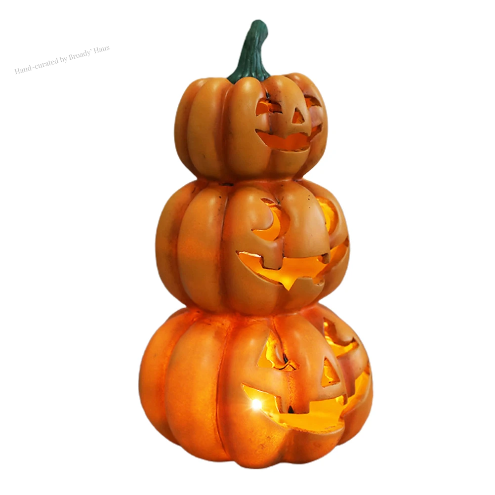 Halloween Light up Stacked Pumpkins 