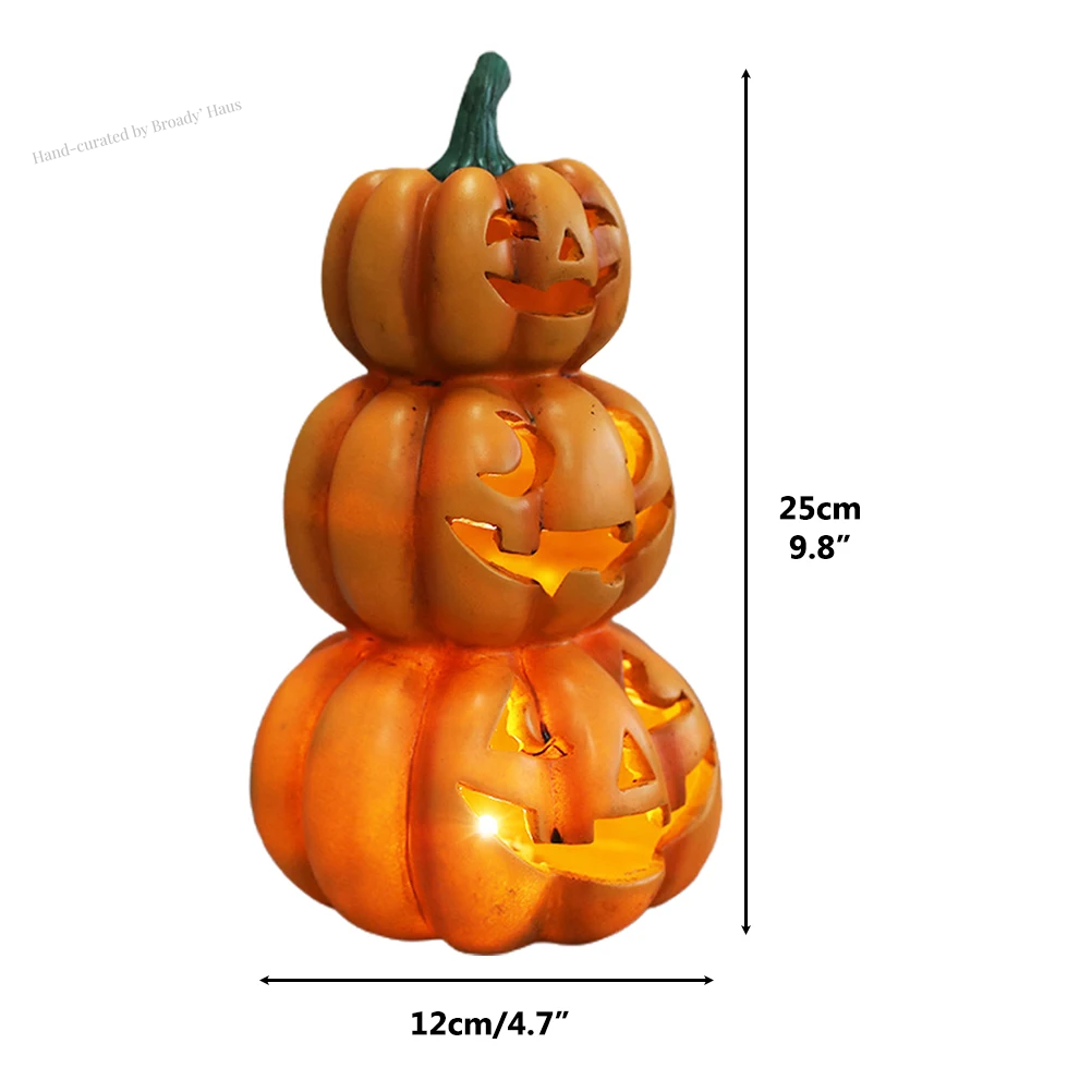 Halloween Light up Stacked Pumpkins 
