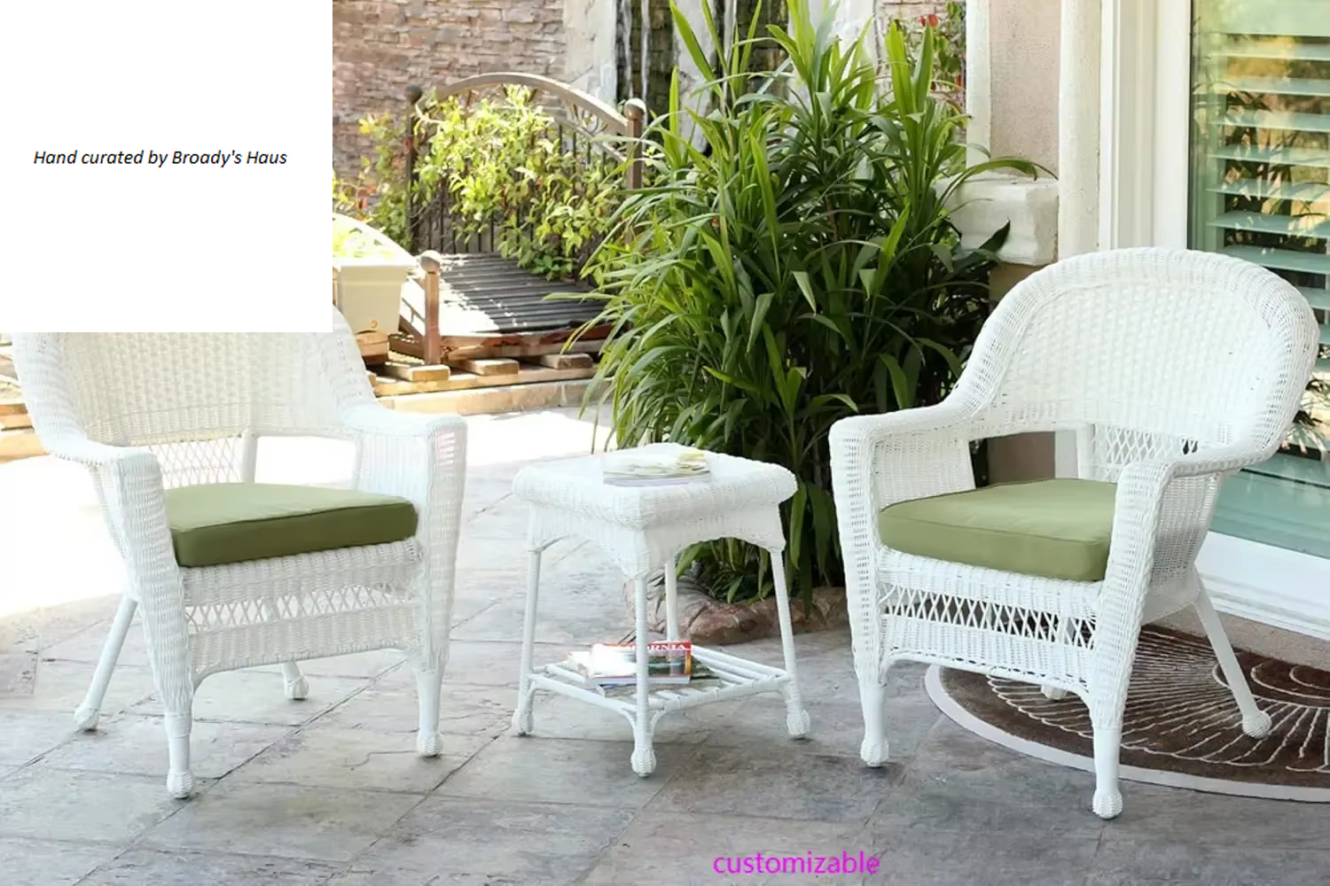 3 Piece Wicker Seating Set 