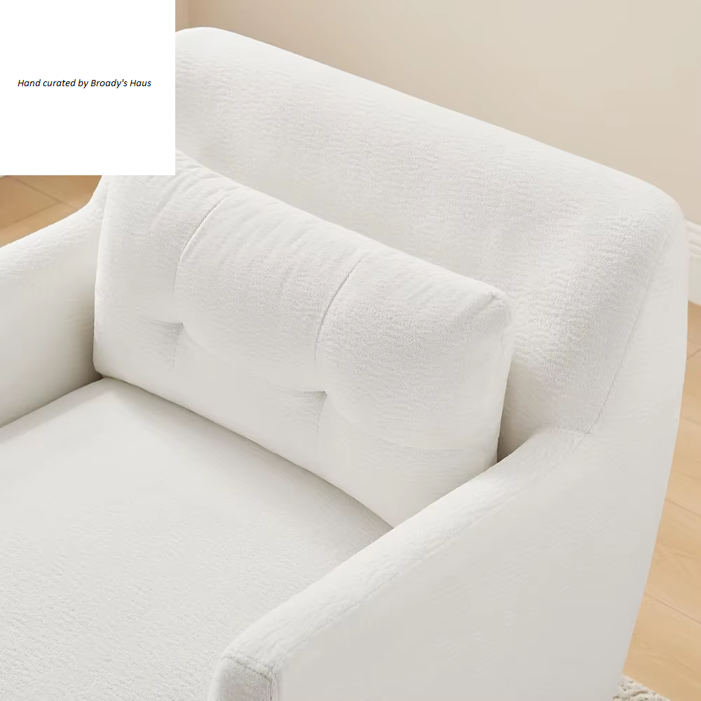 Modern Boucle Terry Upholstered Accent Chair 